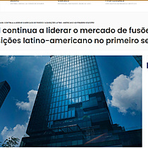 Brasil continua a liderar o mercado de fuses e aquisies latino-americano no primeiro semestre